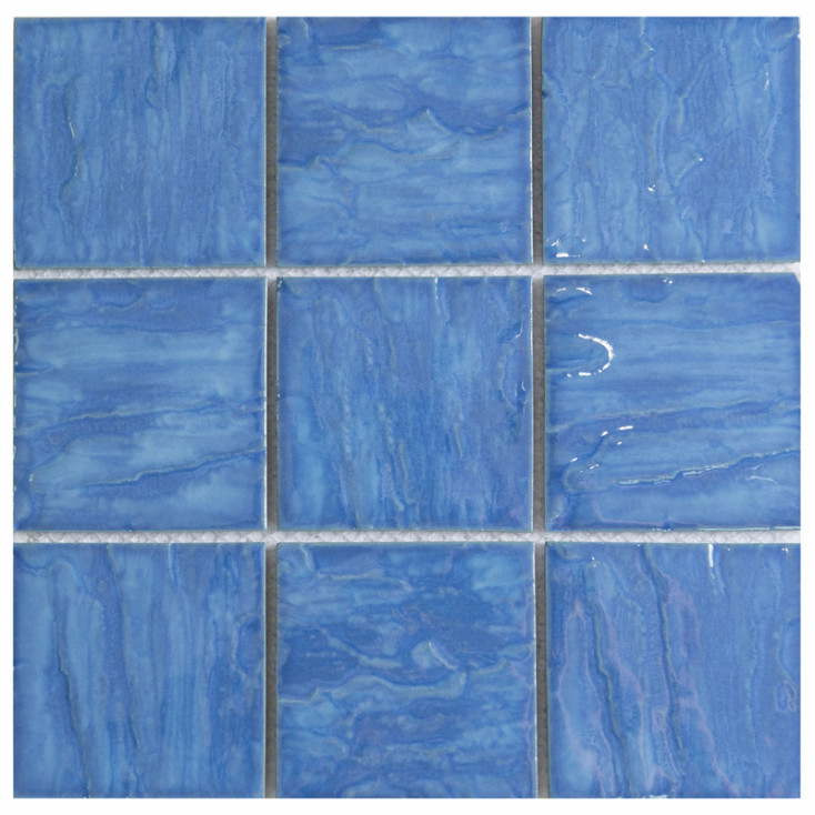Мозаика NS Mosaic PQ9595-01, цвет синий, поверхность глянцевая, квадрат, 295x295