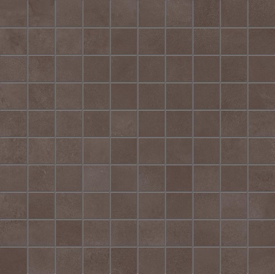 Мозаика Ergon Tr3Nd Mosaico Concrete Brown EAVW, цвет коричневый, поверхность матовая, квадрат, 300x300