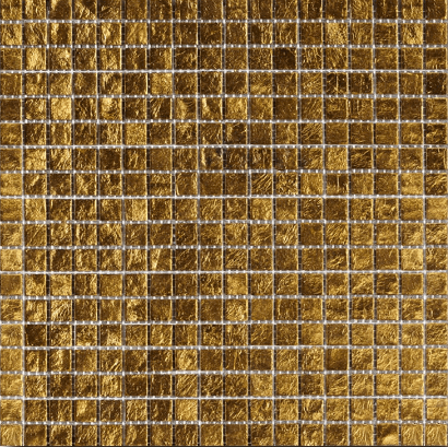 Мозаика Art & Natura Murano Specchio 30 15mm, цвет жёлтый, поверхность глянцевая, квадрат, 300x300