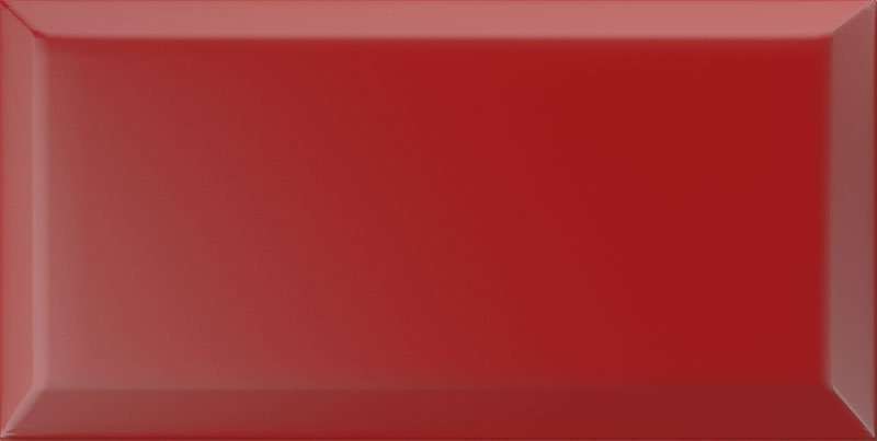 Керамическая плитка Vogue Bisello IN Rosso, цвет красный, поверхность сатинированная, кабанчик, 100x200
