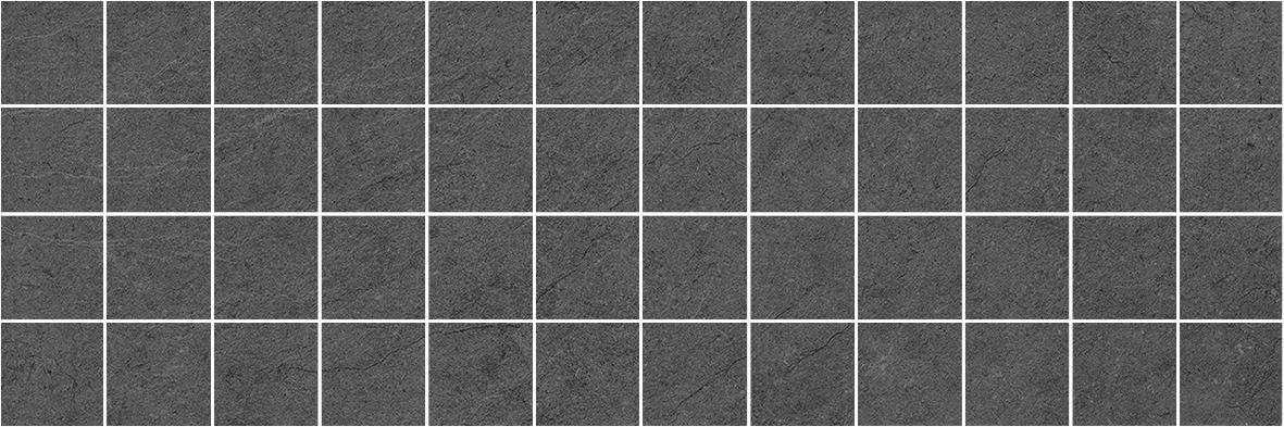 Декоративные элементы Laparet Story Декор мозаичный чёрный MM60094, цвет чёрный, поверхность матовая, прямоугольник, 200x600