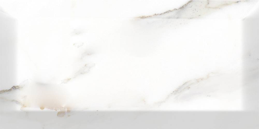 Керамическая плитка Vallelunga Minimarmi Cava 6001179, цвет белый, поверхность глянцевая, кабанчик, 75x150