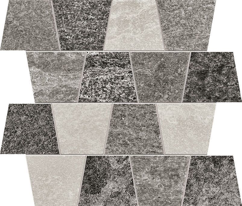 Мозаика Terratinta Oppdal Mix TTOPMTNMIX, цвет серый, поверхность матовая, прямоугольник, 290x340