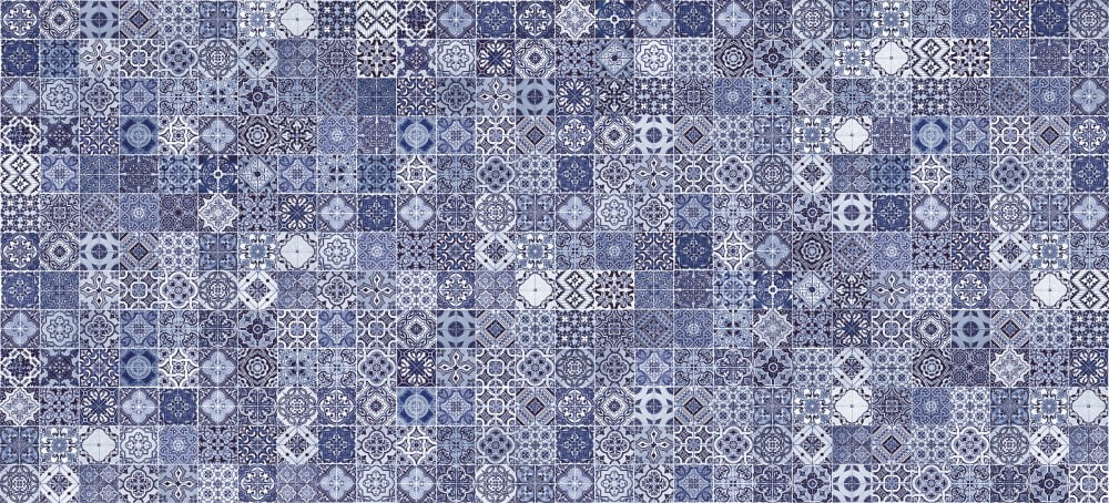 Керамическая плитка Cersanit Hammam Голубой HAG041D, цвет синий, поверхность глянцевая, прямоугольник, 200x440