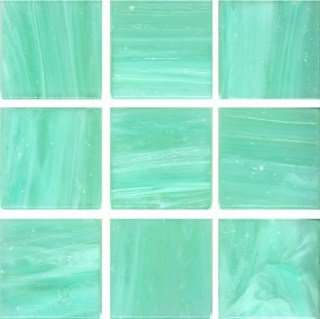 Мозаика Irida Aquarelle 20.AQ21(2), цвет зелёный, поверхность глянцевая, квадрат, 327x327