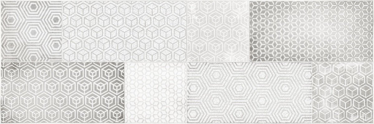 Декоративные элементы Cersanit Atlas Серый AT2S091, цвет серый, поверхность матовая, прямоугольник, 198x598