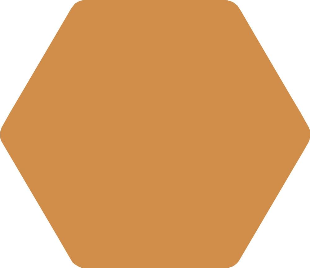 Керамогранит Bestile Toscana Amarillo, цвет коричневый, поверхность матовая, шестиугольник, 258x290