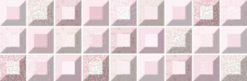 Мозаика Estile Decor Ayame B27, цвет розовый, поверхность матовая, прямоугольник, 150x450
