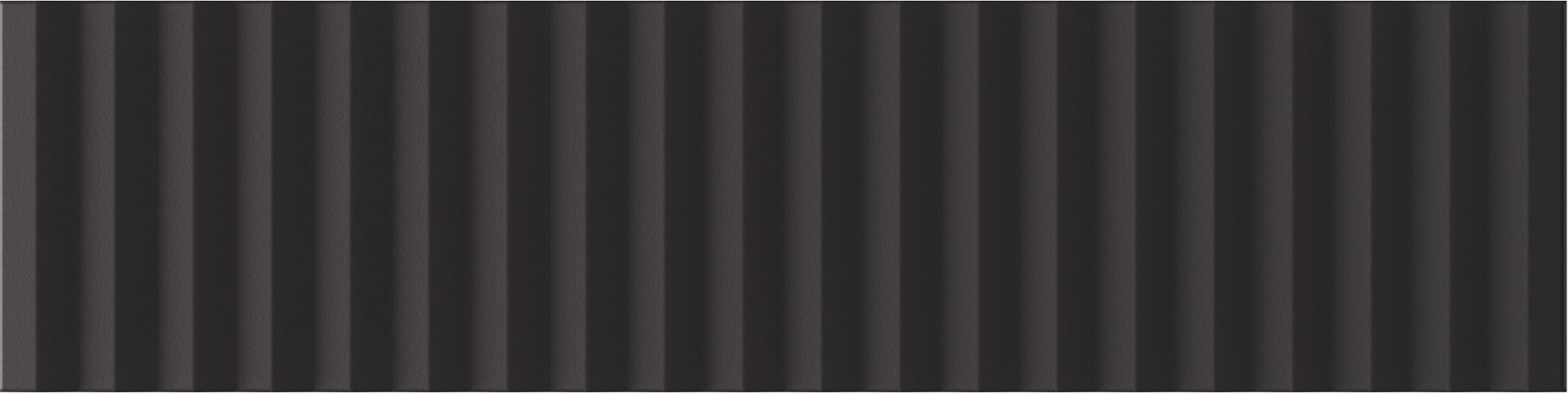 Керамическая плитка Wow Twin Peaks Med Nero 131555, цвет чёрный, поверхность матовая 3d (объёмная), под кирпич, 75x300