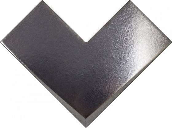 Керамическая плитка Wow Boho Elle Steel 118218, цвет чёрный тёмный, поверхность глянцевая, квадрат, 200x200