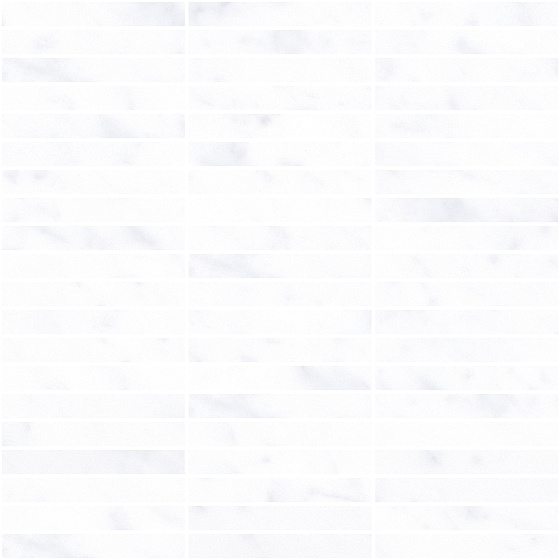 Мозаика 41zero42 Italic Mosaic Carrara 4101087, цвет белый, поверхность матовая, квадрат, 300x300