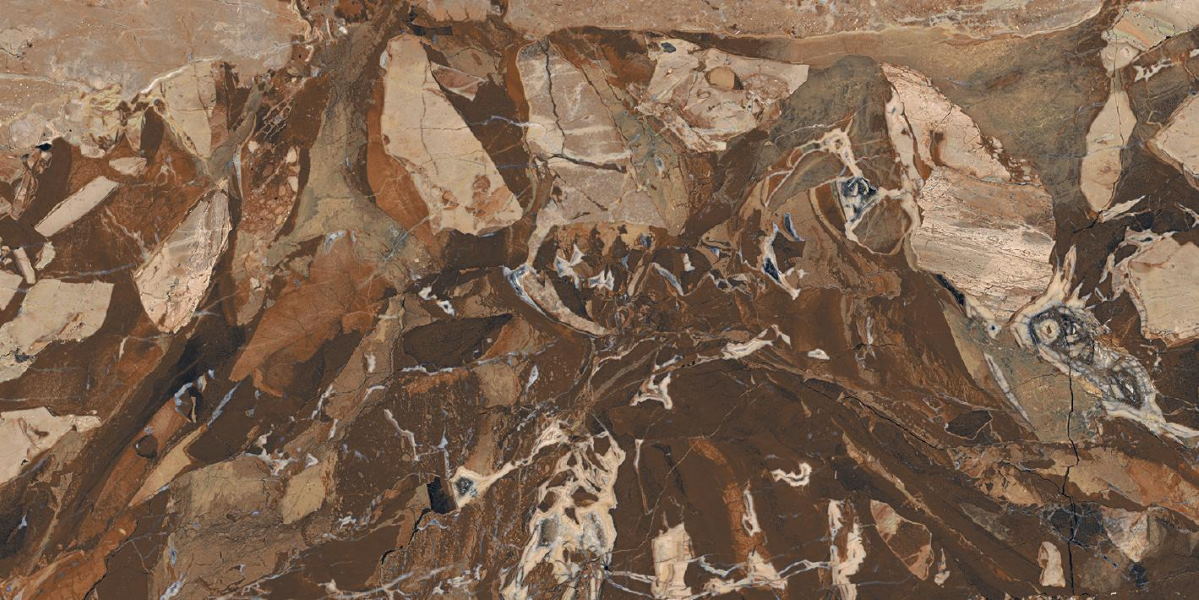 Широкоформатный керамогранит Arch Skin Stone Marble Brown SF.LB.JR.GL 2400X1200X6, цвет коричневый, поверхность полированная, прямоугольник, 1200x2400