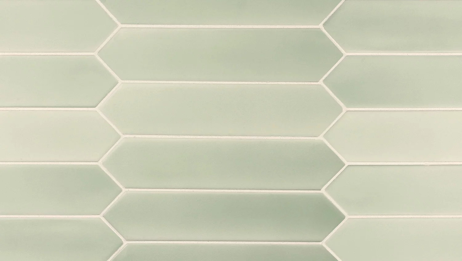 Керамическая плитка Equipe Lanse Mint 27486, цвет зелёный, поверхность матовая, шестиугольник, 50x250