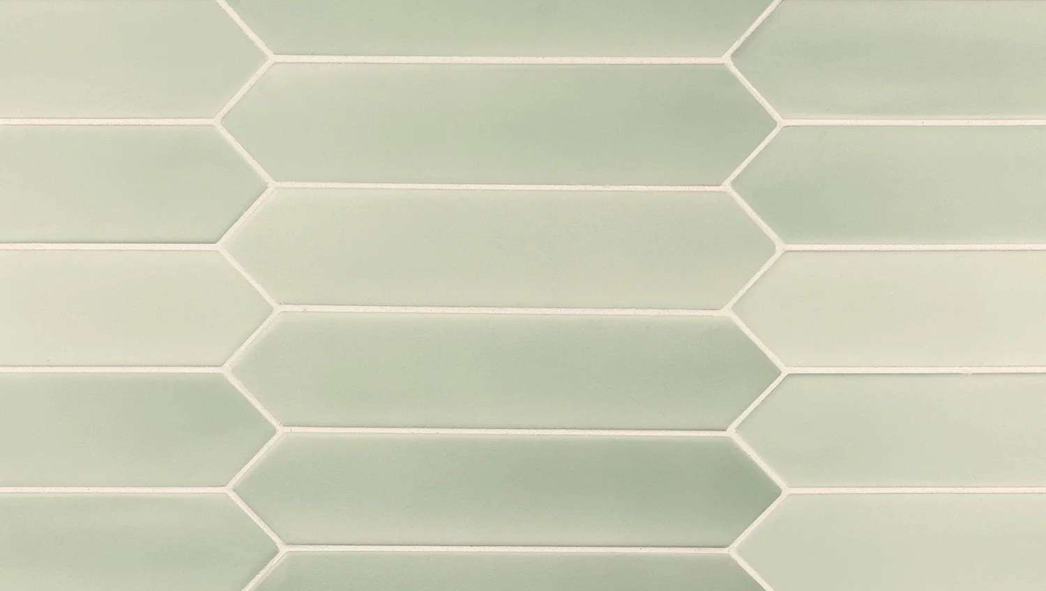 Керамическая плитка Equipe Lanse Mint 27486, цвет зелёный, поверхность матовая, шестиугольник, 50x250