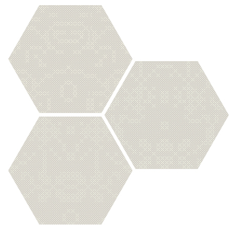 Керамогранит Apavisa Punto Croce White Nat Hexagon, цвет белый, поверхность матовая, шестиугольник, 250x290