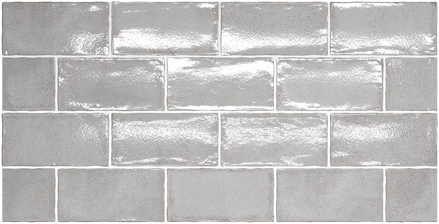Керамическая плитка Equipe Altea Smoke 27613, цвет серый, поверхность глянцевая, кабанчик, 75x150
