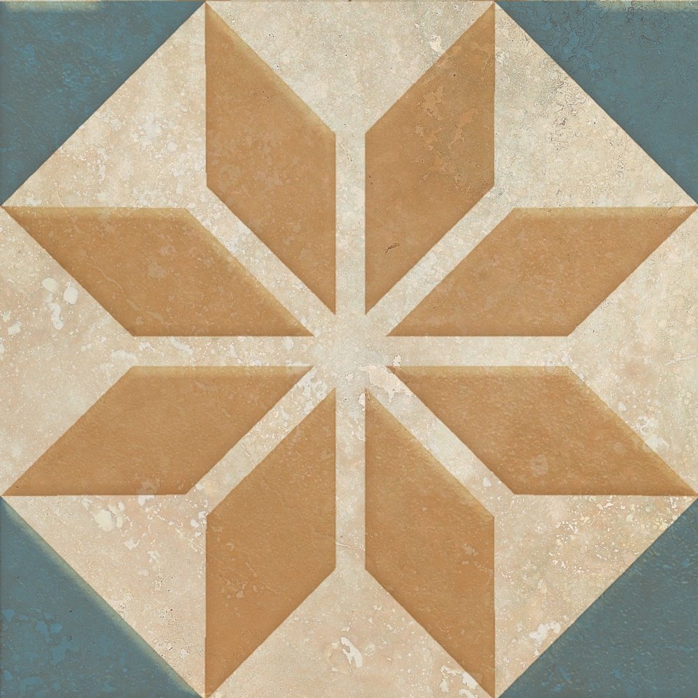 Декоративные элементы Terracotta Patchwork TD-PW-D1, цвет бежевый, поверхность матовая, квадрат, 150x150
