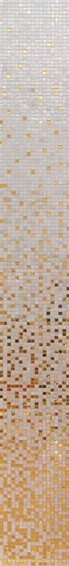 Мозаика Alma Mosaic Растяжки 15 DE-11(m) (комплект из 9 миксов), цвет белый золотой, поверхность глянцевая, прямоугольник, 266x295