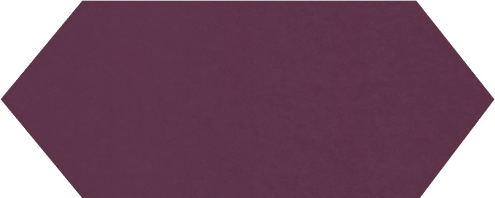Керамическая плитка Monopole Cupidon Plum Brillo Liso, цвет фиолетовый, поверхность глянцевая, шестиугольник, 100x300