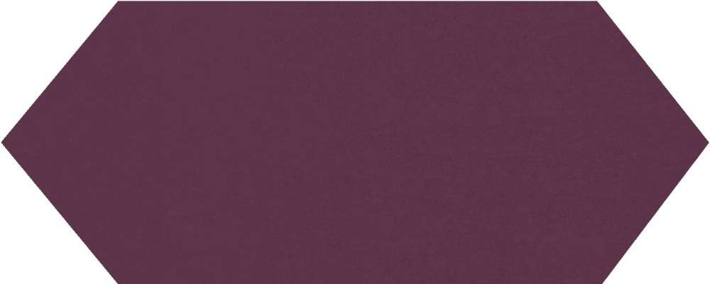 Керамическая плитка Monopole Cupidon Plum Brillo Liso, цвет фиолетовый, поверхность глянцевая, шестиугольник, 100x300