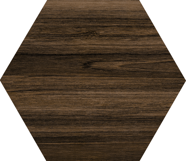 Керамогранит Vives Belice Hexagono Carbon, цвет коричневый, поверхность матовая, шестиугольник, 519x599