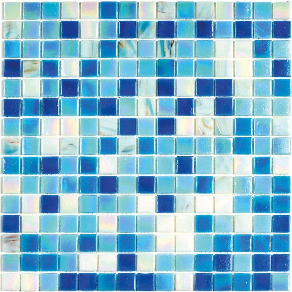 Мозаика Bonaparte Bonaparte Ocean, цвет голубой, поверхность глянцевая, квадрат, 327x327