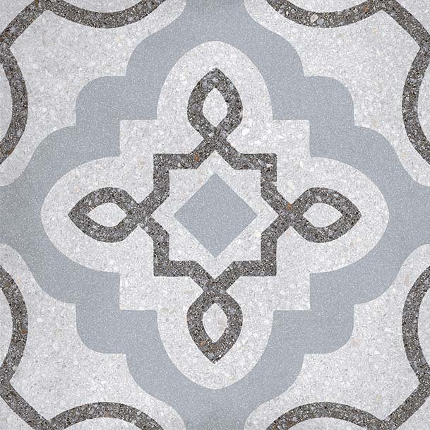 Декоративные элементы Vives Tercello Humo, цвет серый, поверхность матовая, квадрат, 200x200