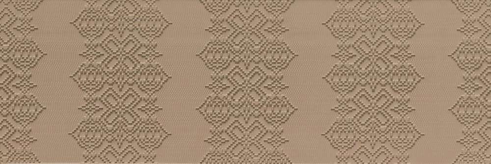 Керамогранит Mutina Garland relief Cipria PUBG03, цвет коричневый, поверхность матовая, прямоугольник, 180x540