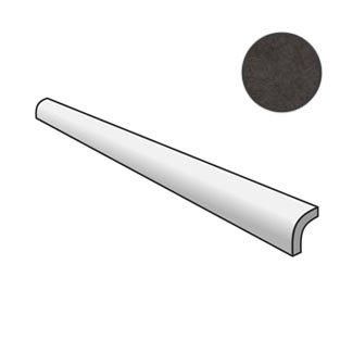 Бордюры Equipe Splendours Pencil Bullnose Black 24018, цвет чёрный, поверхность глянцевая, прямоугольник, 30x150