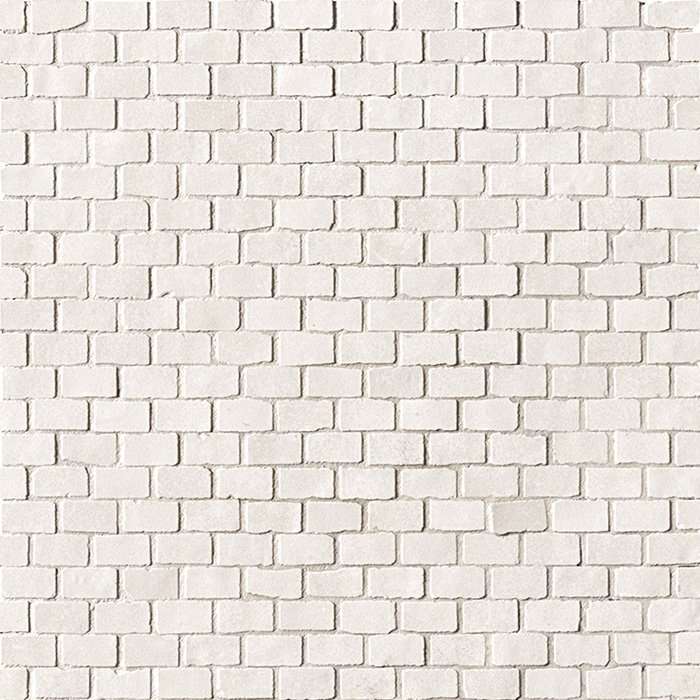 Мозаика Fap Maku Light Brick Mosaico fMJ7, цвет белый, поверхность матовая, под кирпич, 305x305