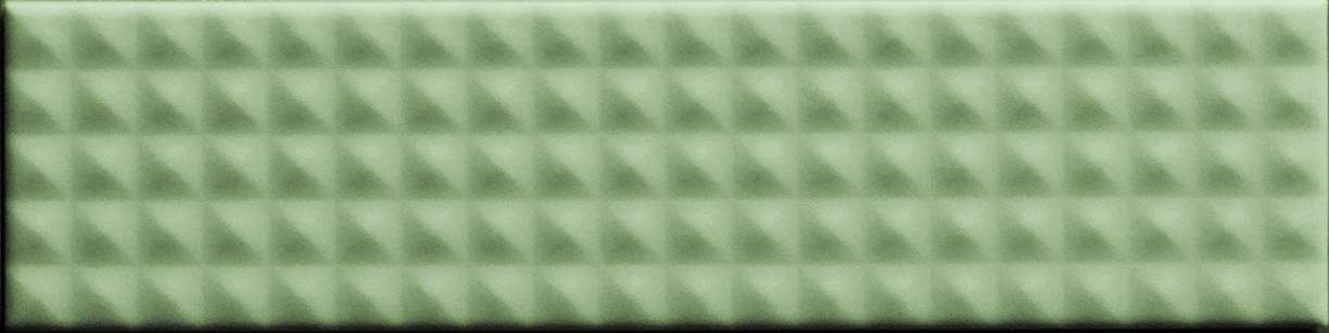 Керамическая плитка 41zero42 Biscuit Stud Salvia 4100687, цвет зелёный, поверхность матовая 3d (объёмная), прямоугольник, 50x200
