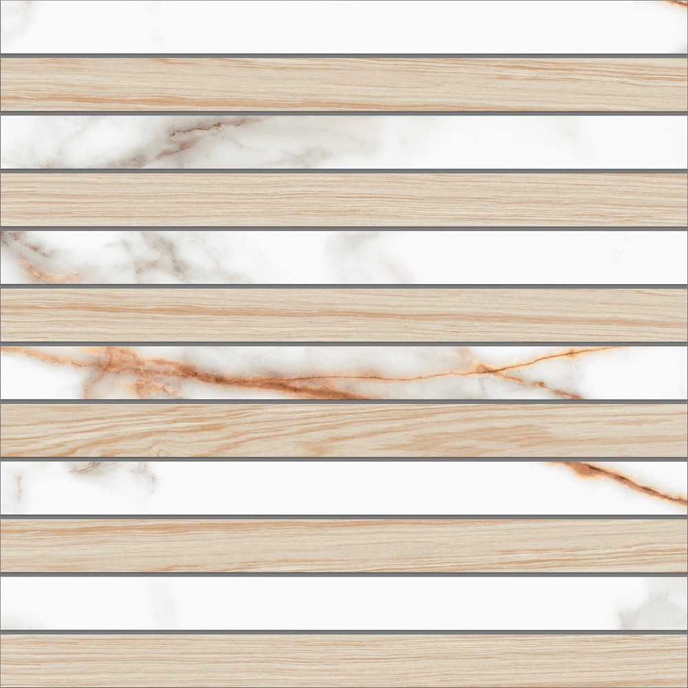 Мозаика Ametis By Estima Selection Pine SM03/SI03 Fascia Неполированный 30x30x10 67301, цвет белый коричневый, поверхность матовая, квадрат, 300x300