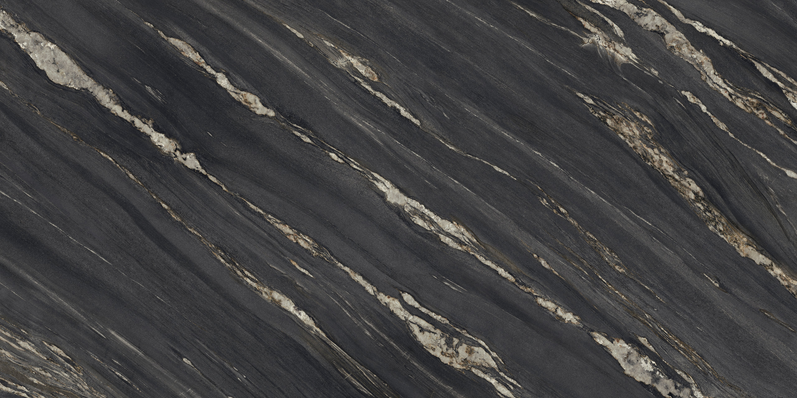 Широкоформатный керамогранит Arch Skin Stone Marble Grey SGF.MM.ND.LUC 3000X1500X6, цвет чёрный, поверхность полированная, прямоугольник, 1500x3000