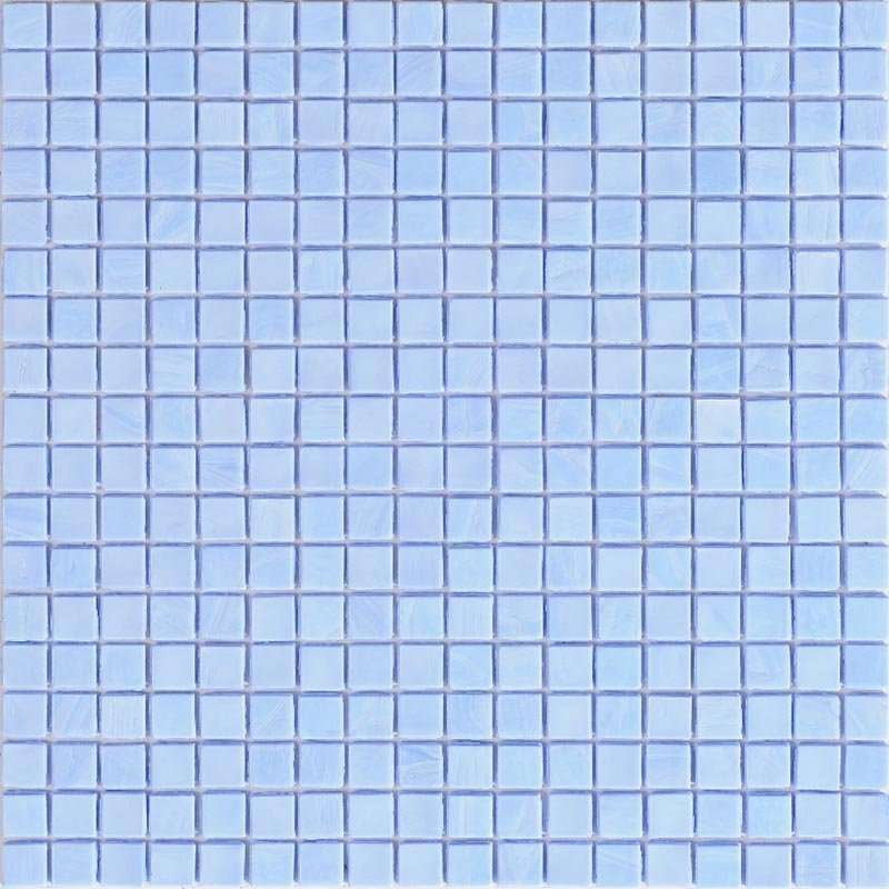 Мозаика Alma Mosaic Opaco NC0318, цвет голубой, поверхность глянцевая, квадрат, 295x295