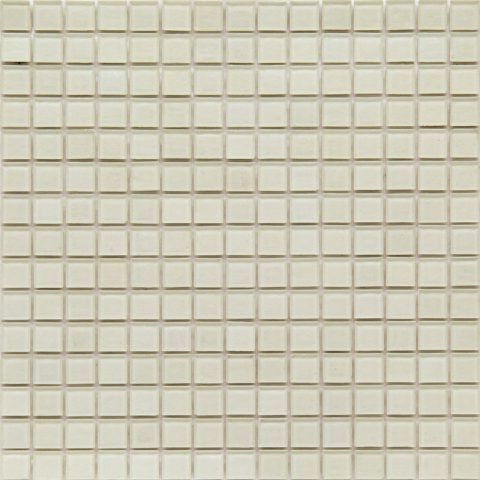 Мозаика Alma Mosaic Transparent TSA03, цвет белый, поверхность глянцевая, квадрат, 200x200