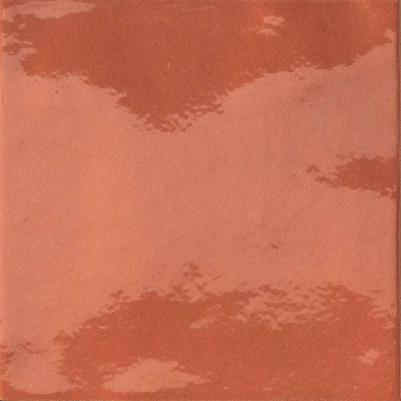Керамическая плитка Iris Bottega D’Arte Arancio Lucido 511033, цвет оранжевый, поверхность глянцевая, квадрат, 150x150