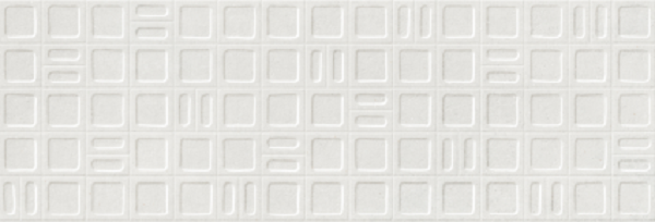Декоративные элементы Argenta Gravel Square White, цвет белый, поверхность матовая, прямоугольник, 400x1200