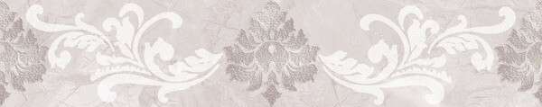 Бордюры Керлайф Delicato Perla, цвет серый, поверхность матовая, прямоугольник, 62x315