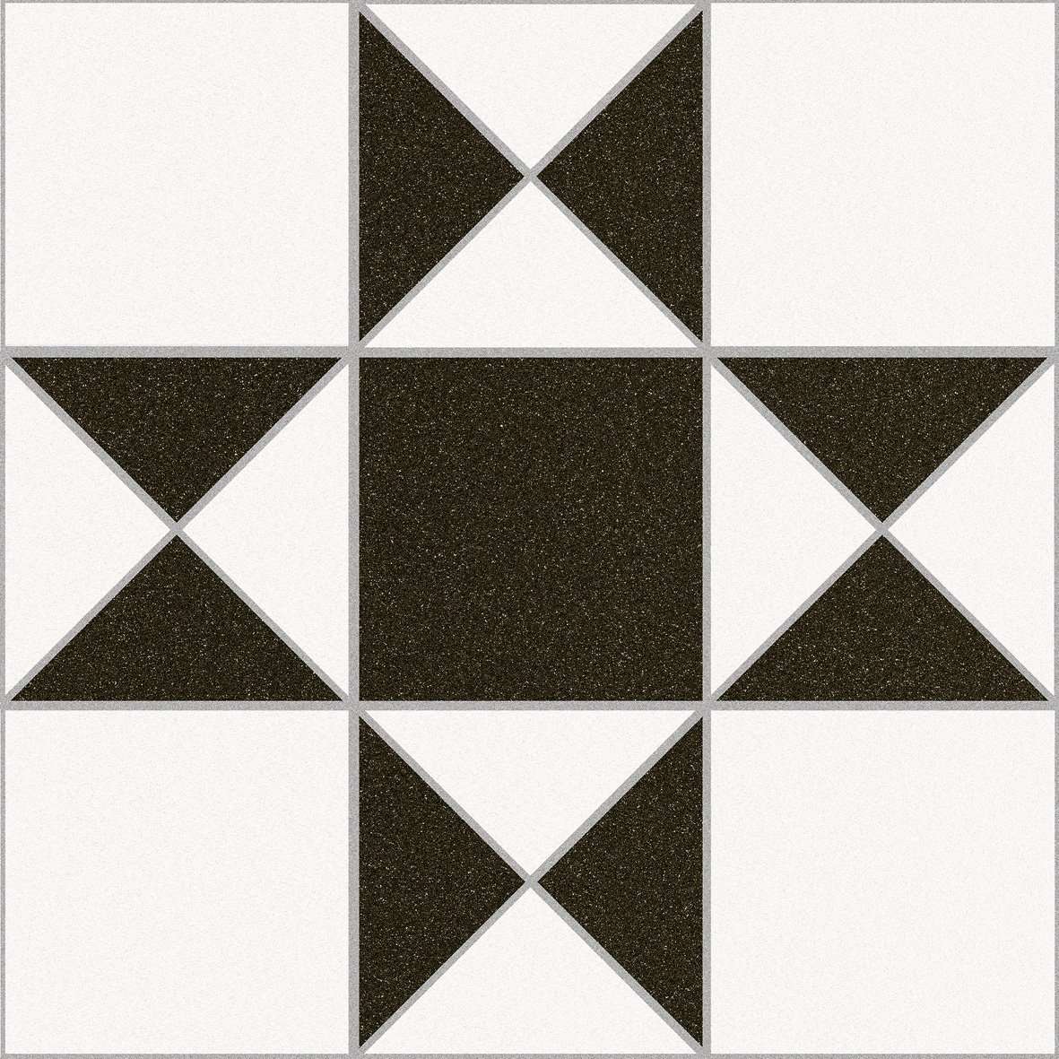 Керамогранит Peronda 14644 HV-1, цвет чёрно-белый, поверхность матовая, квадрат, 330x330