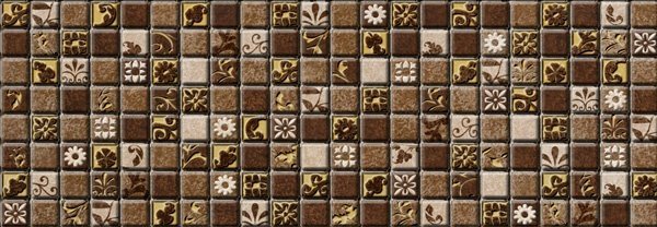 Декоративные элементы Gres de Aragon Tabica Mytho Geo Tierra, цвет коричневый, поверхность матовая, прямоугольник, 120x330
