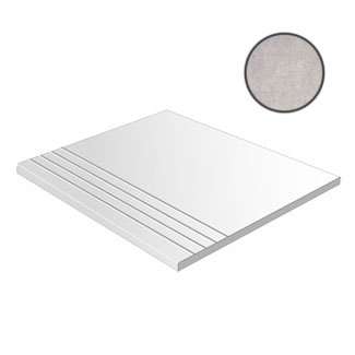Ступени Vives Ruhr-SPR Cemento Peldano, цвет серый, поверхность полированная, квадрат, 593x593