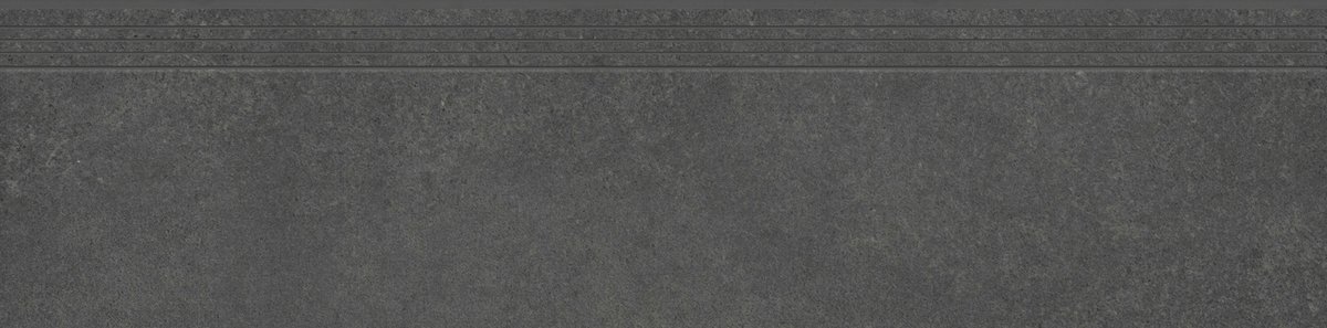 Ступени Cerrad Concrete Anthracite Engraved Stair, цвет чёрный тёмный, поверхность матовая, прямоугольник, 300x1200