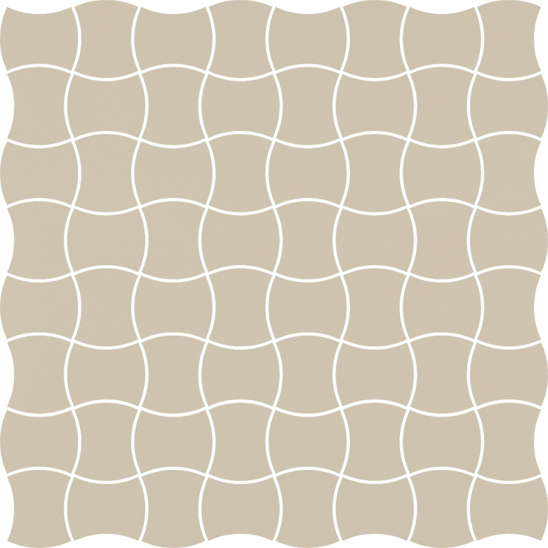 Мозаика Paradyz Modernizm Bianco Mozaika Prasowana K.3,6X4,4, цвет белый, поверхность матовая, квадрат, 309x309