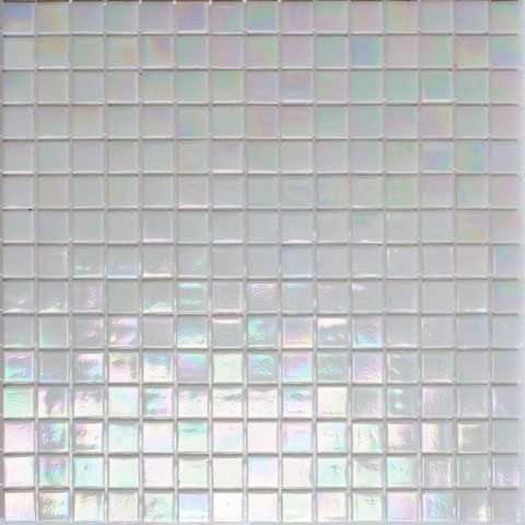 Мозаика Alma Mosaic Pearly PB01, цвет белый, поверхность глянцевая, квадрат, 200x200