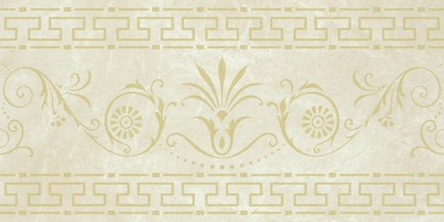 Бордюры Mapisa Classic Cenefa Botticino Gold, цвет бежевый, поверхность глянцевая, прямоугольник, 241x482