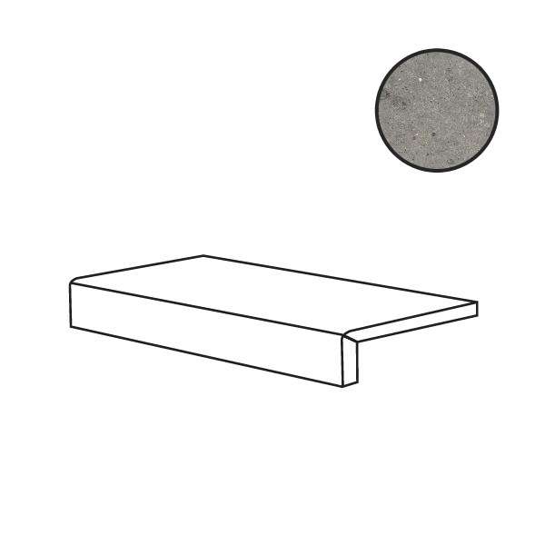 Спецэлементы Ariana Anima Elem. L Fango PF60006358, цвет серый, поверхность матовая противоскользящая, прямоугольник, 150x600