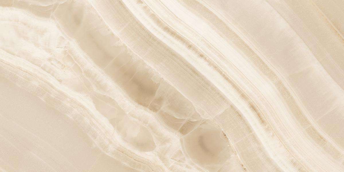 Керамогранит Decovita Onyx Caramel Beige Full Lappato, цвет бежевый, поверхность лаппатированная, прямоугольник, 600x1200