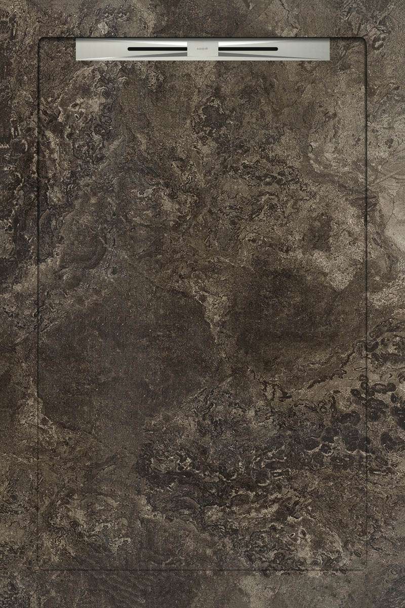Спецэлементы Aquanit Fossil Brown Slope Line, цвет коричневый, поверхность матовая, прямоугольник, 800x1200