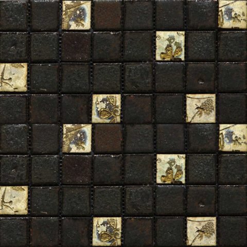 Мозаика Gaudi Vint-12(3), цвет чёрно-белый, поверхность глазурованная, квадрат, 280x280