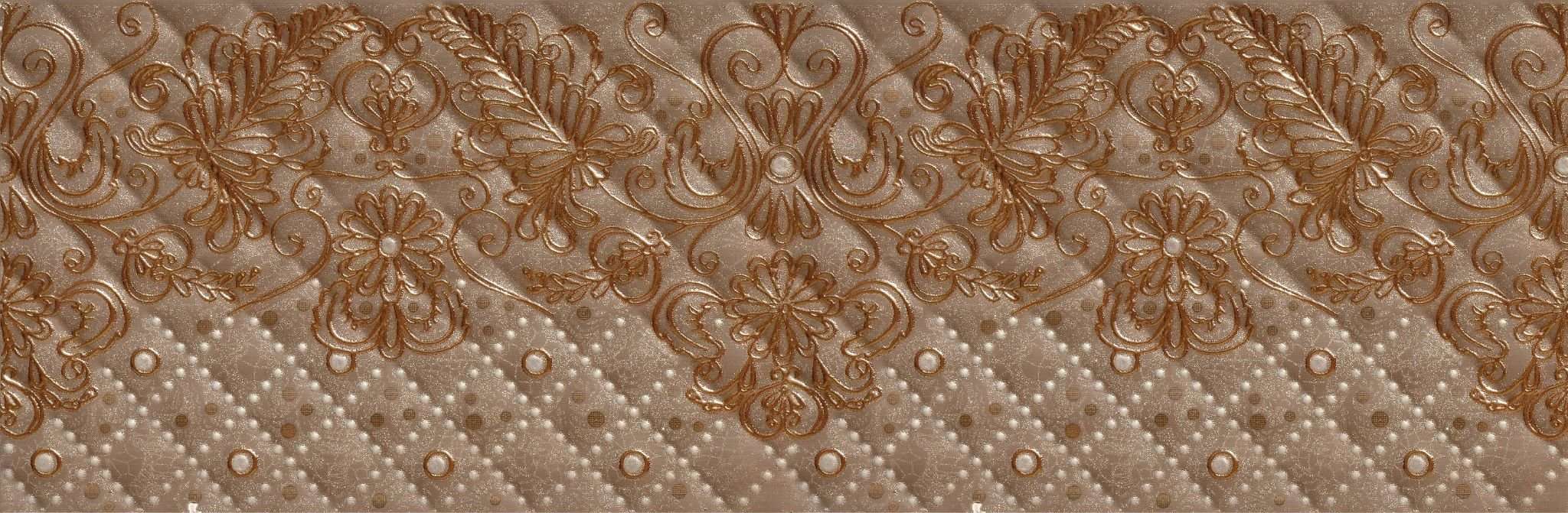 Декоративные элементы Atlantic Tiles Deneuve Decor Clemence Lux-1, цвет коричневый, поверхность матовая, прямоугольник, 295x900